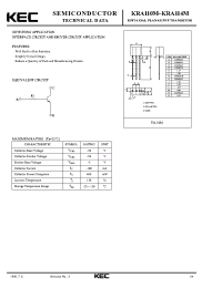 Datasheet KRA113M manufacturer KEC